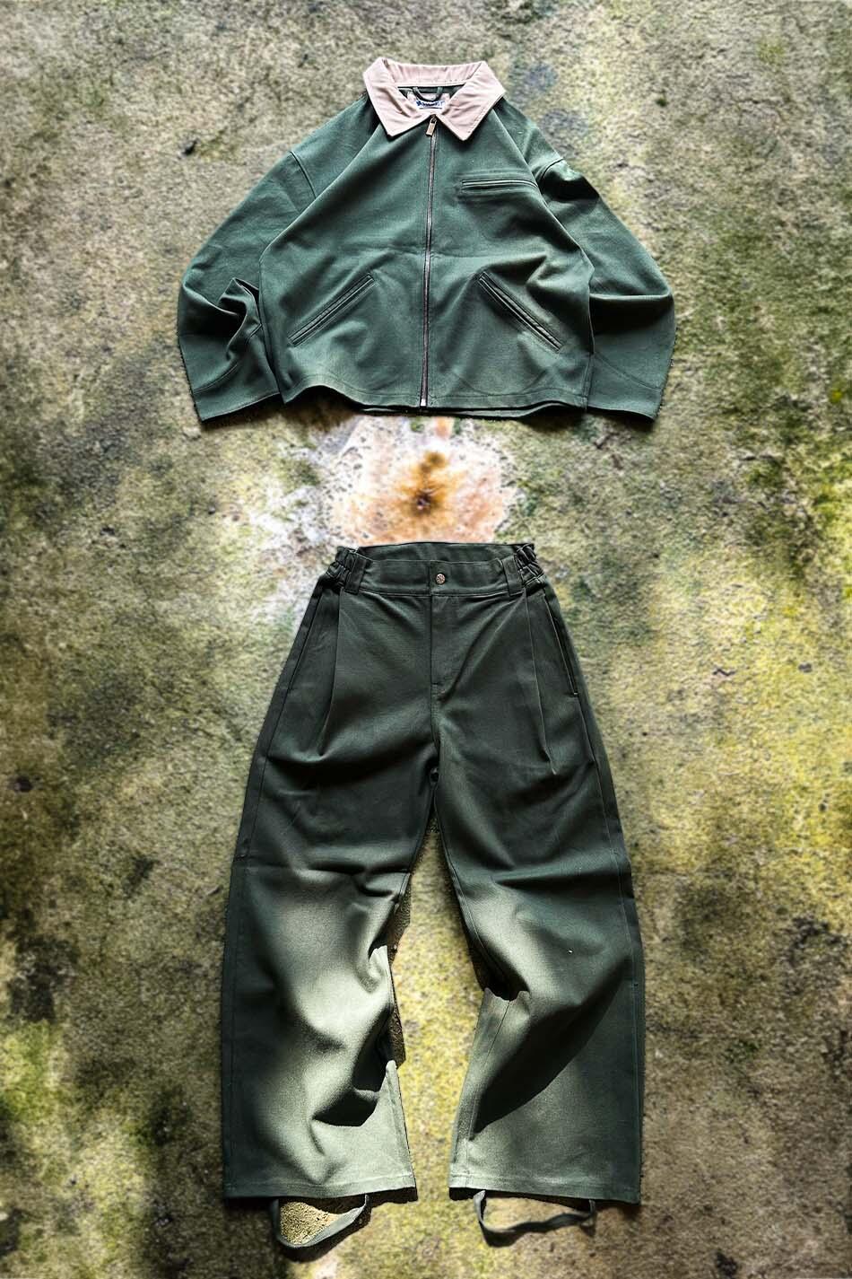 Yeşil Workwear kombin