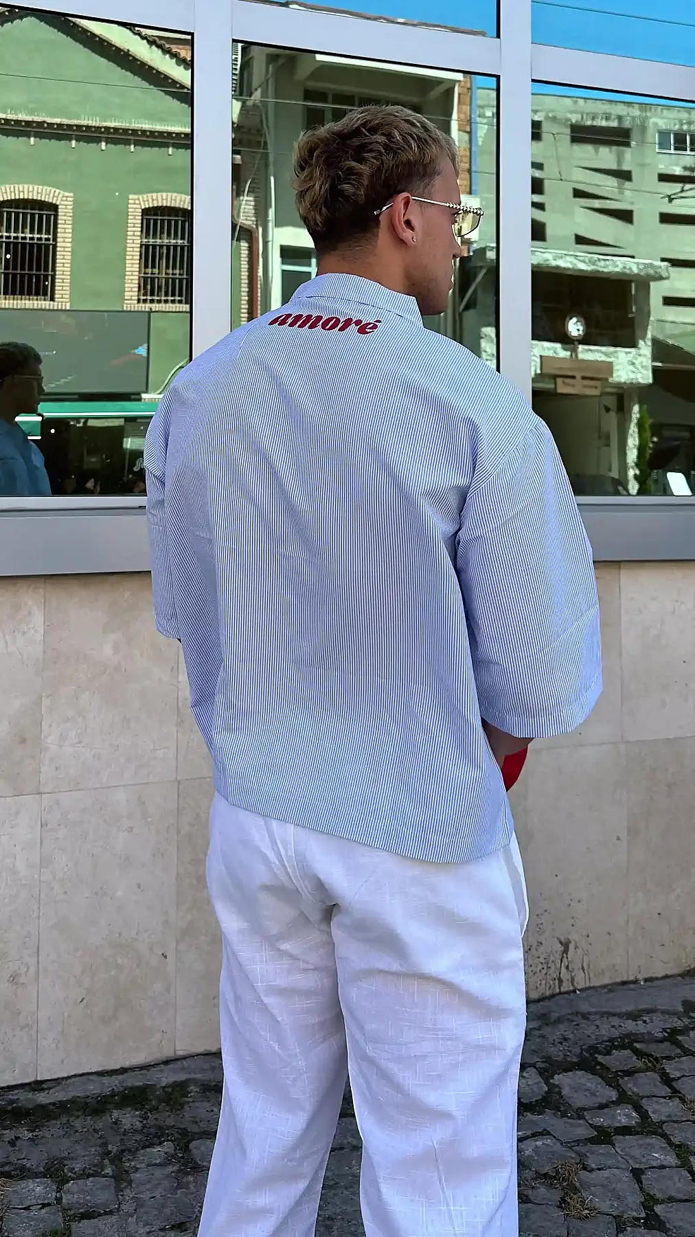 Amore Yarım Kol Boxy Fit Gömlek - 2