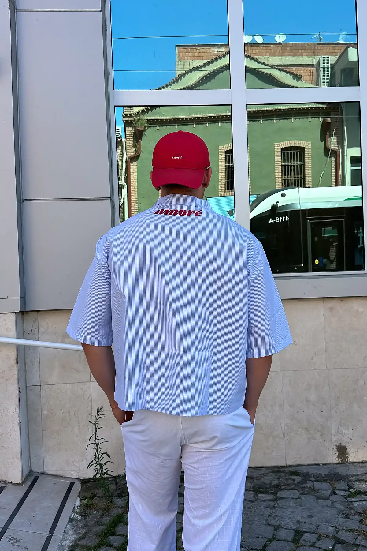 Amore Yarım Kol Boxy Fit Gömlek - 6