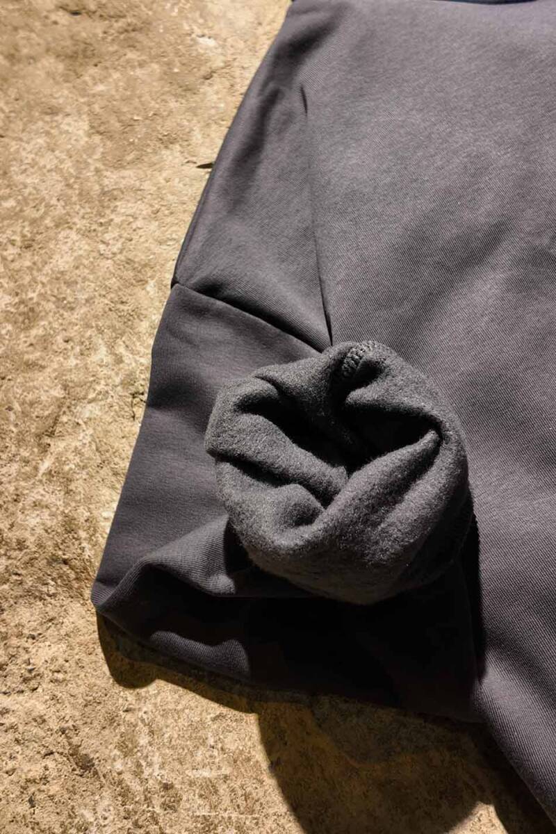 Antrasit Oversize Boxy Fit Hoodie - 8