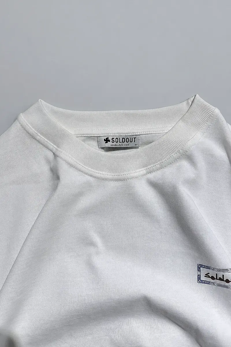 Arkası Arap Çarşaf Baskılı Kırık Beyaz Long Sleeve - 2