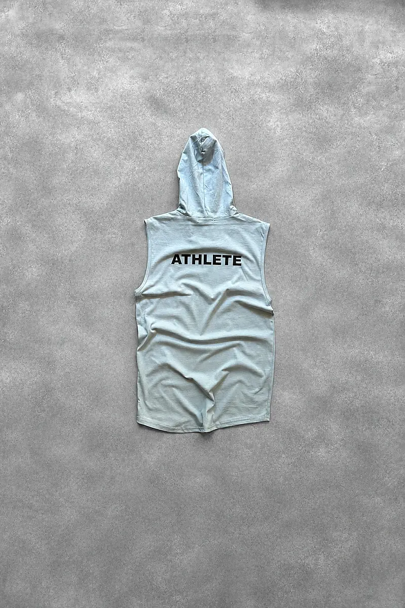 Athlete Açık Gri Kapüşonlu Sporcu Atlet - 1