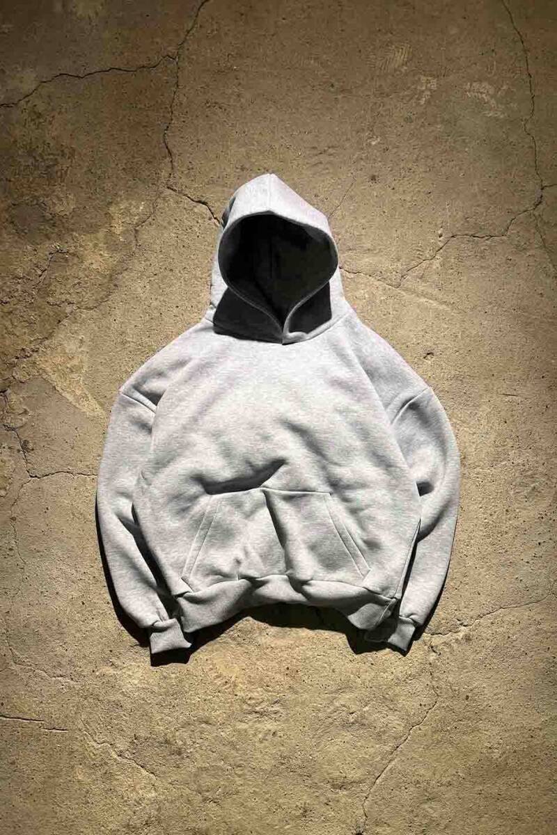 Awakening Service Gri Melanj Oversize Boxy Fit Hoodie - 2