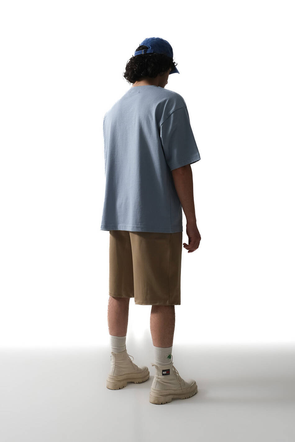 Bebek Mavisi Basic Oversize Tişört · 3
