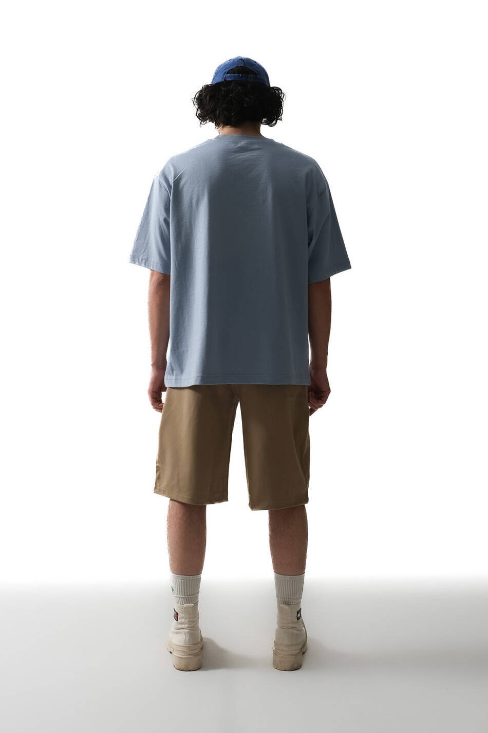 Bebek Mavisi Basic Oversize Tişört · 5