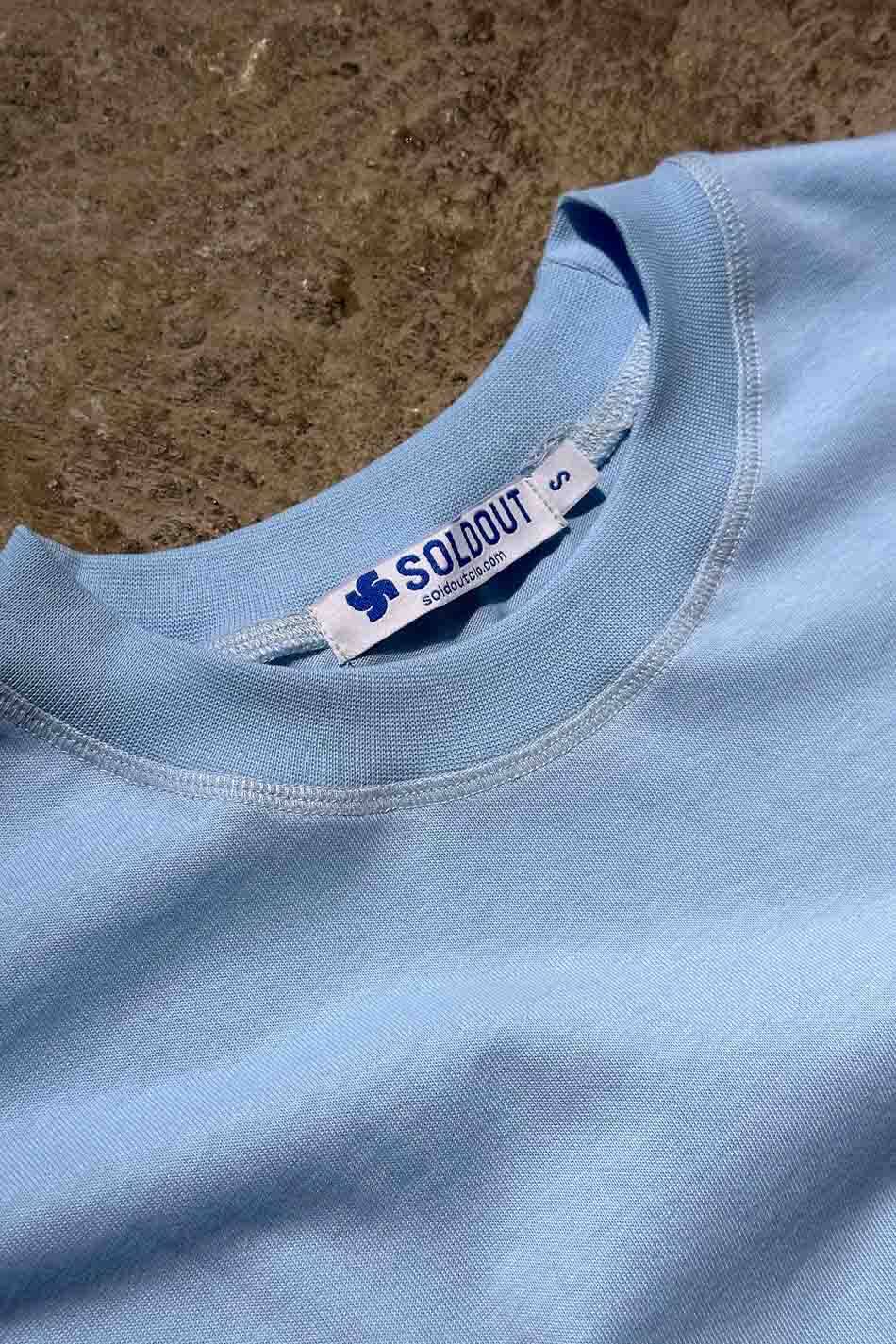 Bebek Mavisi Basic Oversize Tişört · 7
