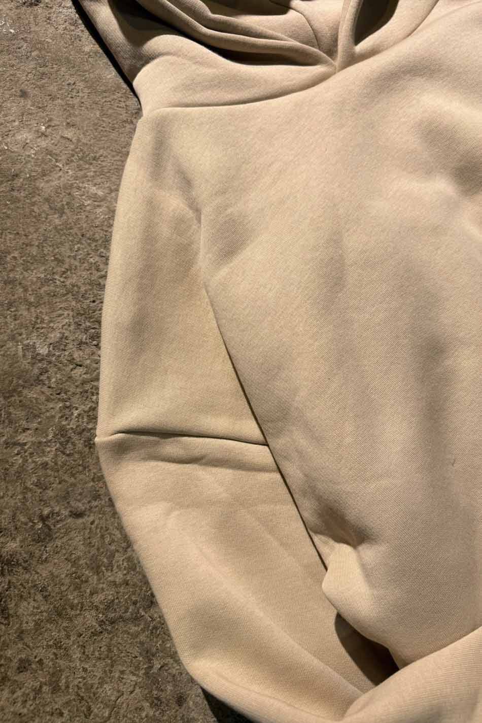 Bej Oversize Boxy Fit Hoodie - 12