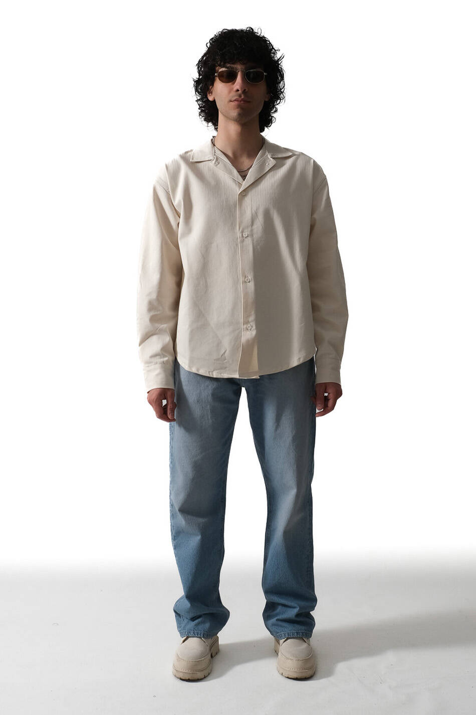 Bej Essential Oversize Gömlek · 4