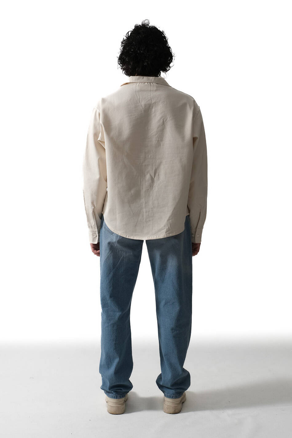 Bej Essential Oversize Gömlek - 5