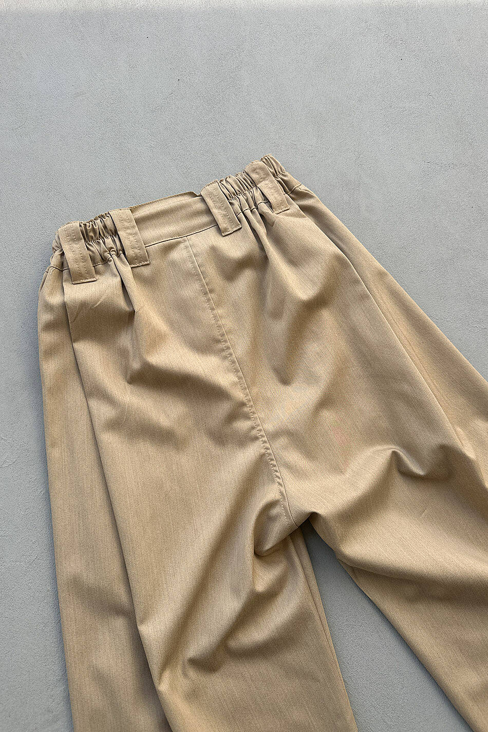 Bej Fenna V2 Pileli Baggy Kumaş Pantolon · 3