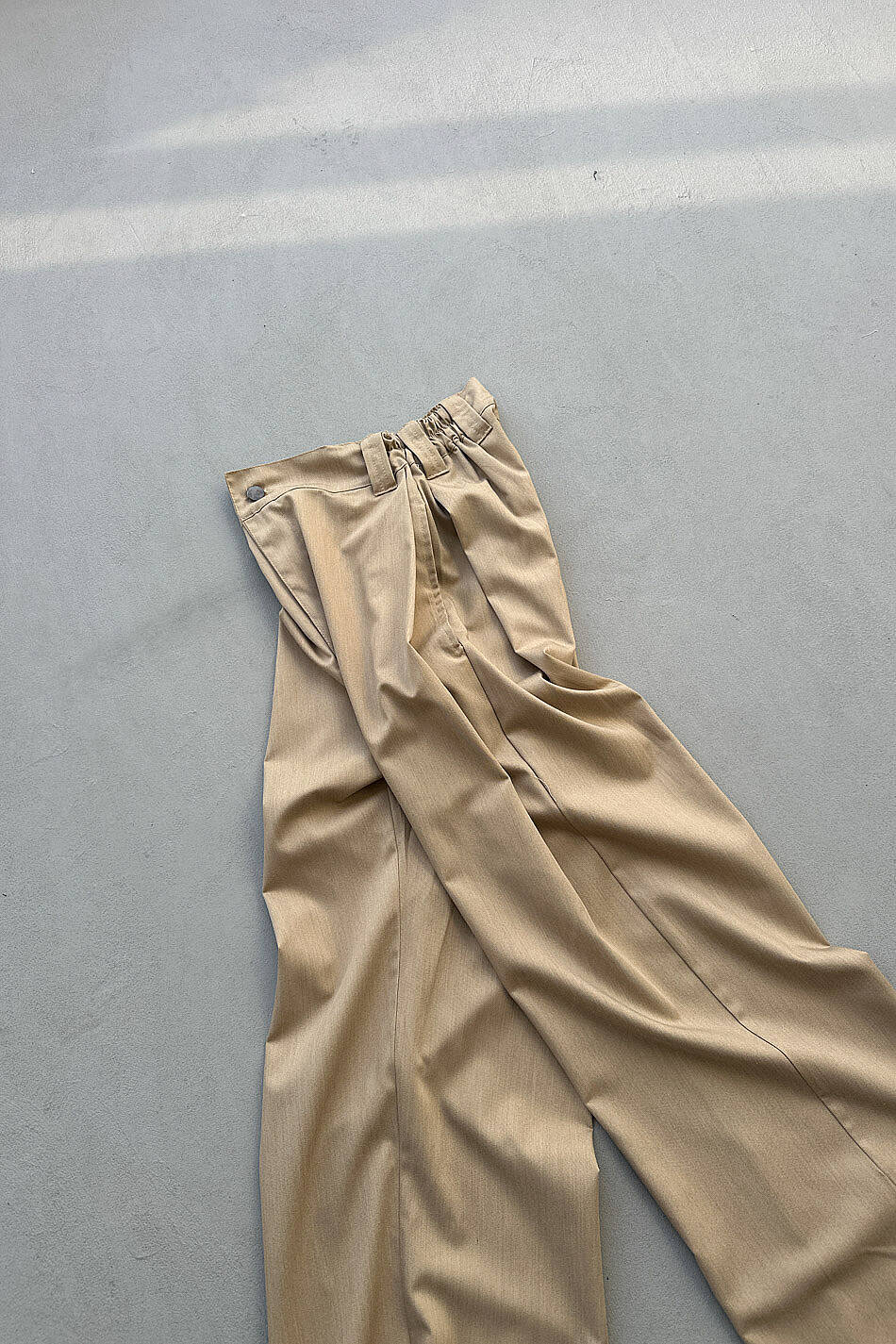 Bej Fenna V2 Pileli Baggy Kumaş Pantolon · 8