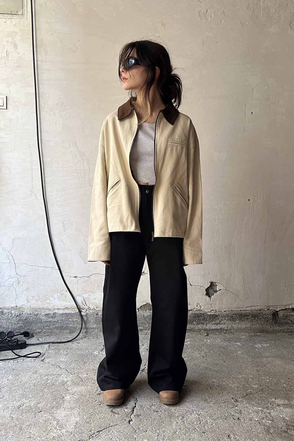 Bej Workwear Boxy Fit Ceket · 8