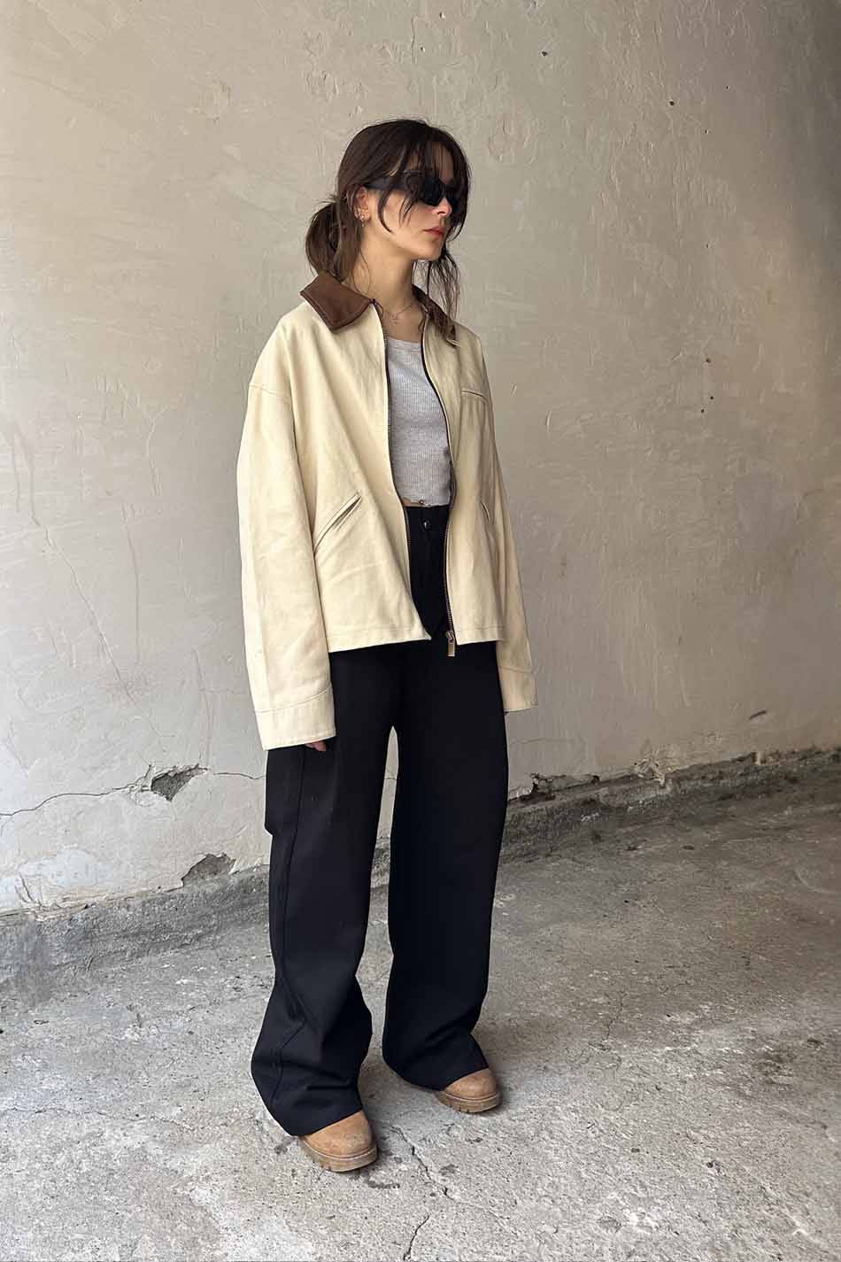 Bej Workwear Boxy Fit Ceket · 9