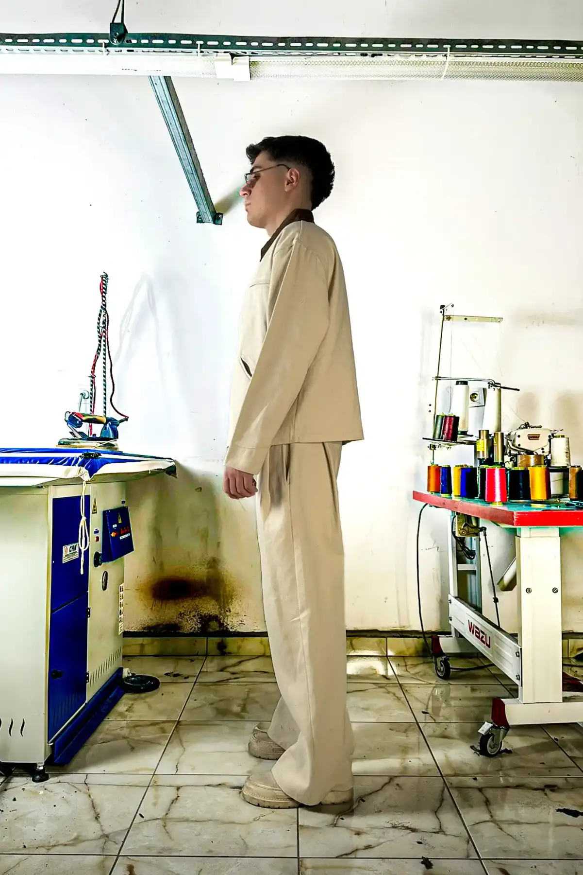 Bej Workwear Boxy Fit Ceket - 14