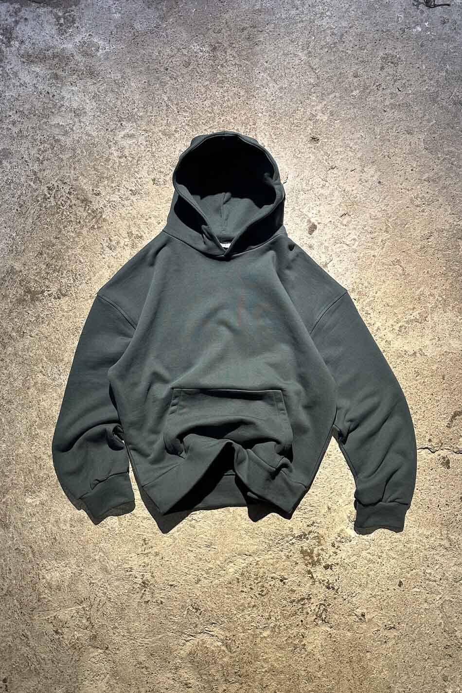 Çam Yeşili Heavyweight (450GSM) Oversize Boxy Fit Hoodie - 1