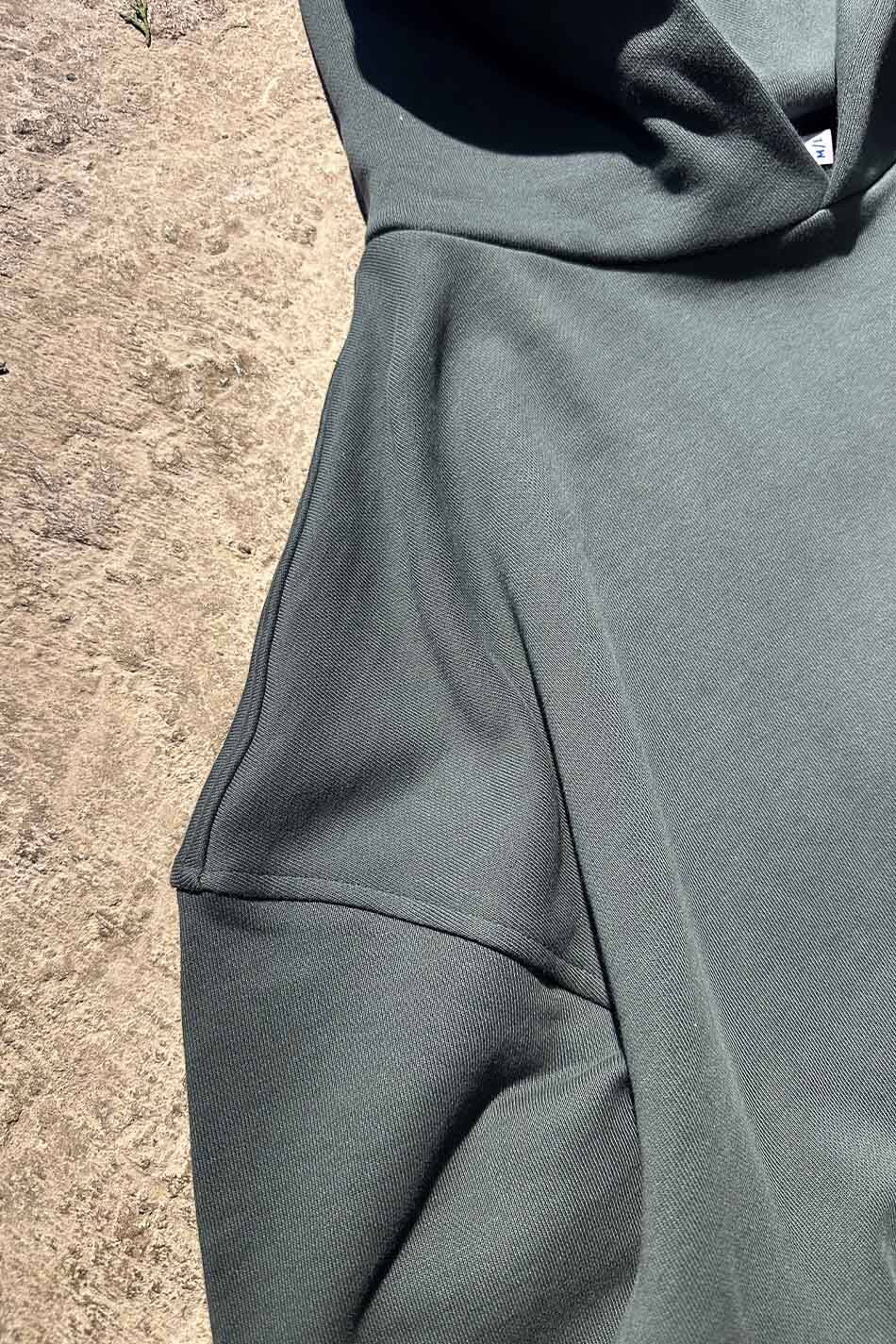 Çam Yeşili Heavyweight (450GSM) Oversize Boxy Fit Hoodie - 6