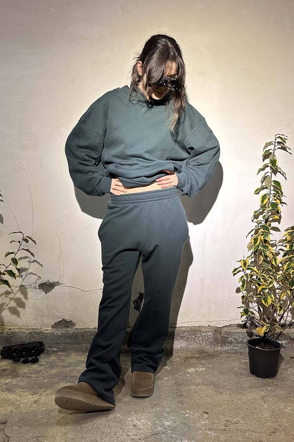 Çam Yeşili Heavyweight (450GSM) Oversize Boxy Fit Hoodie - 5