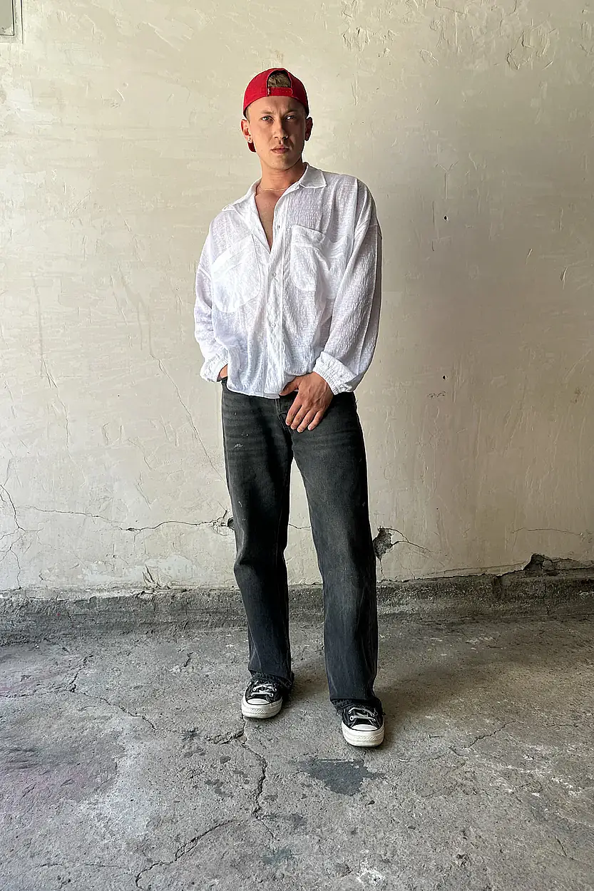 Cepli Beyaz Oversize Essential Gömlek · 8