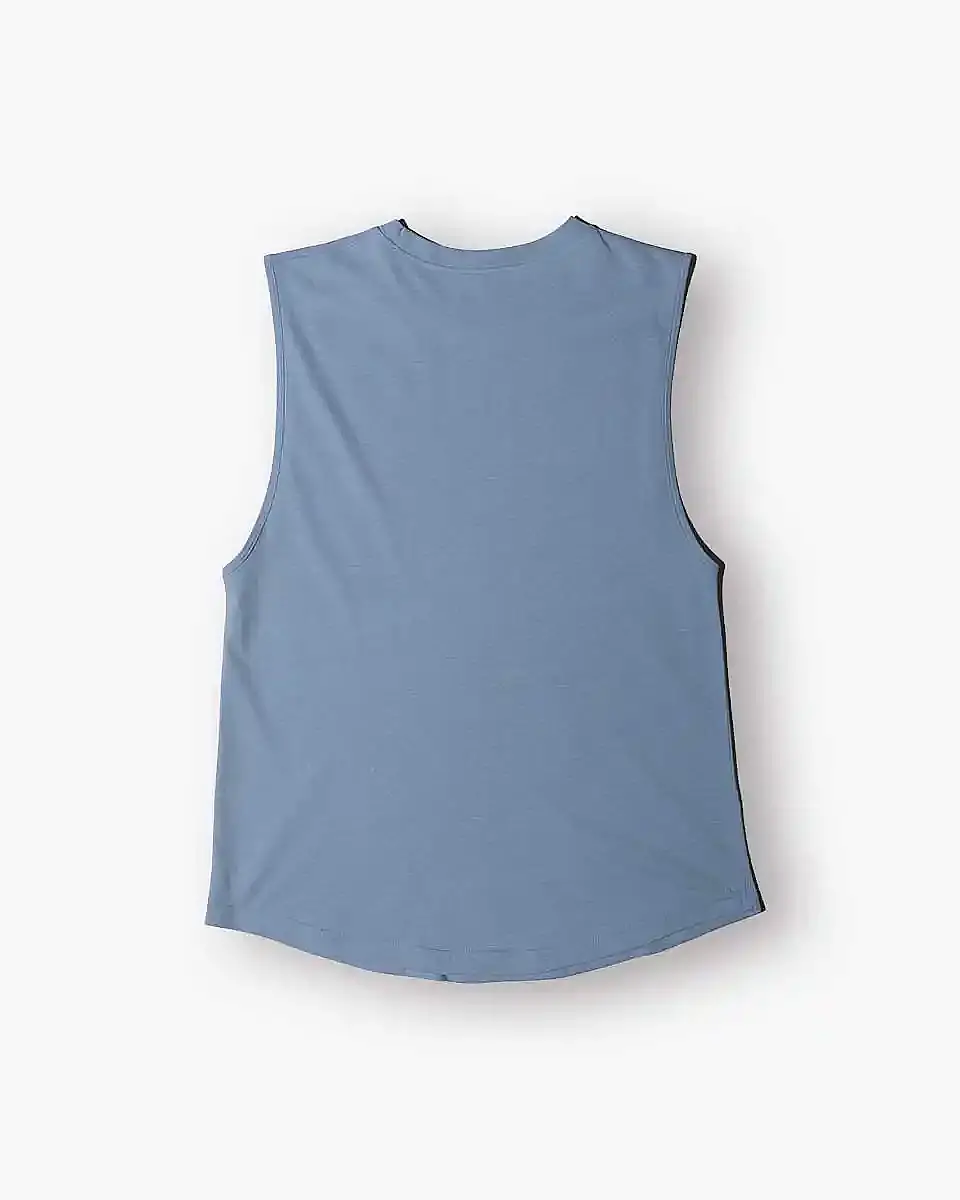 CORE Geniş Kollu Ice Blue Atlet - 2