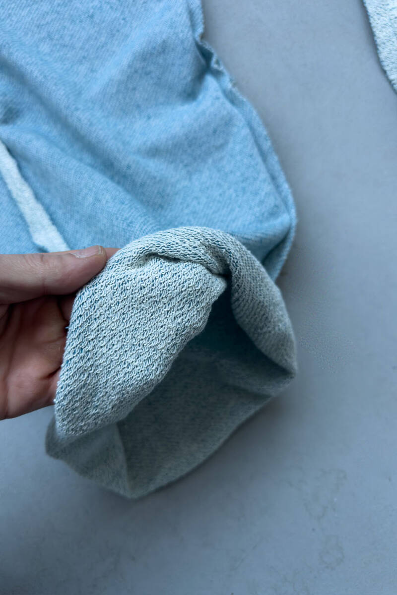 Denim Desenli Pis Dikiş Detaylı Baggy Eşofman  - 4