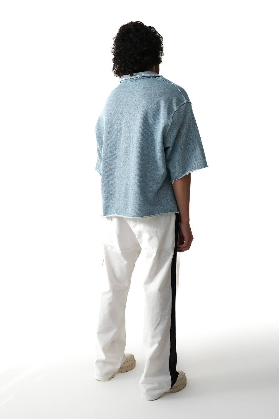 Distressed Boxy Fit Denim Desenli Gömlek · 6