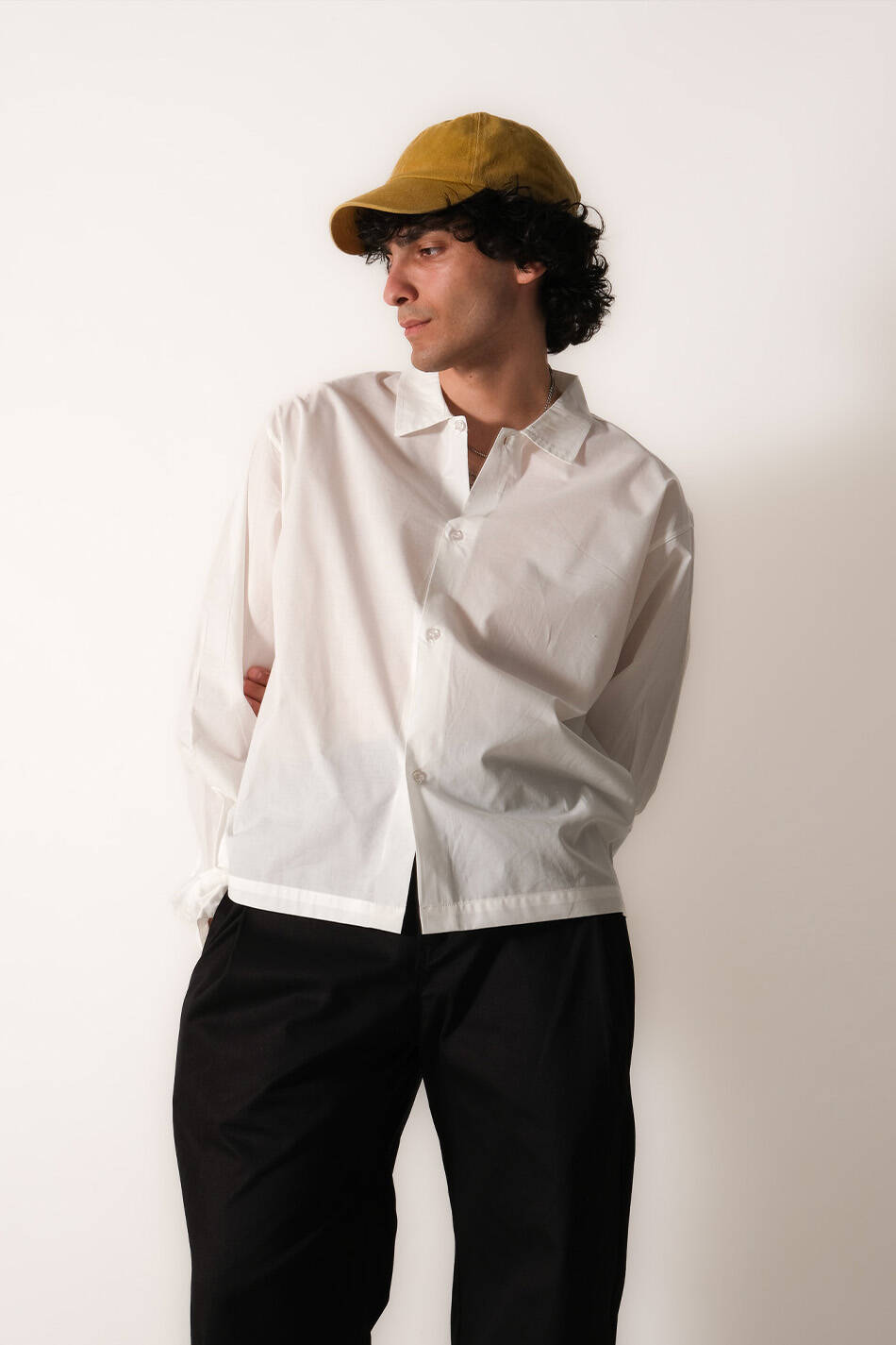 Ekru Oversize Gömlek · 3