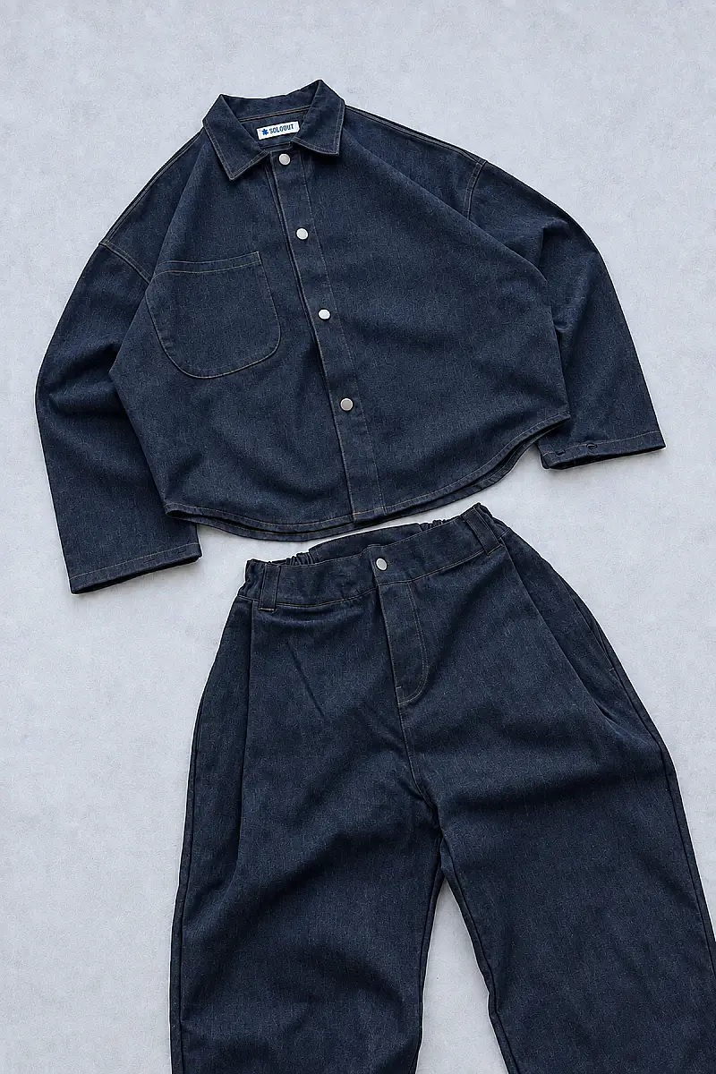 FENNA V1 Raw Denim Pantolon + WEJD Denim Gömlek - 2