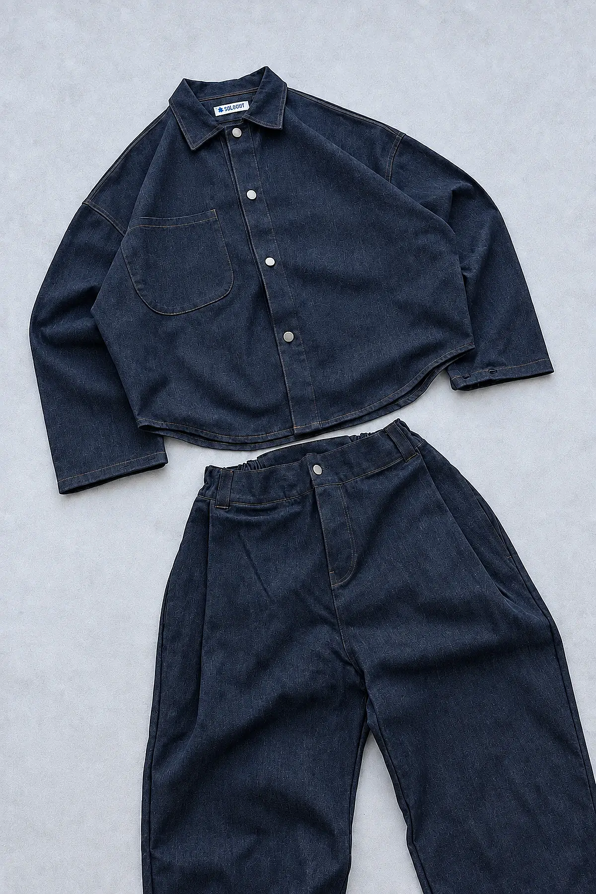 FENNA V1 Raw Denim Pantolon + WEJD Denim Gömlek (1)