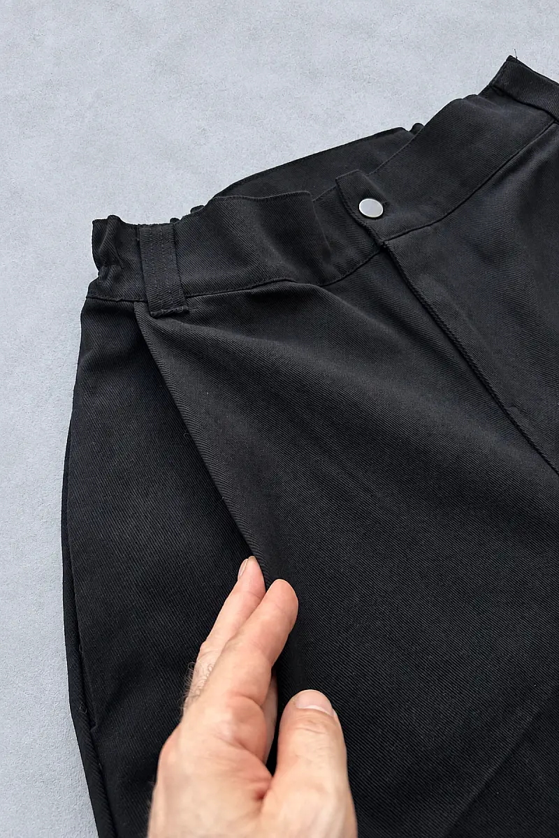 Siyah Fenna V1 Gabardin Pantolon - 3