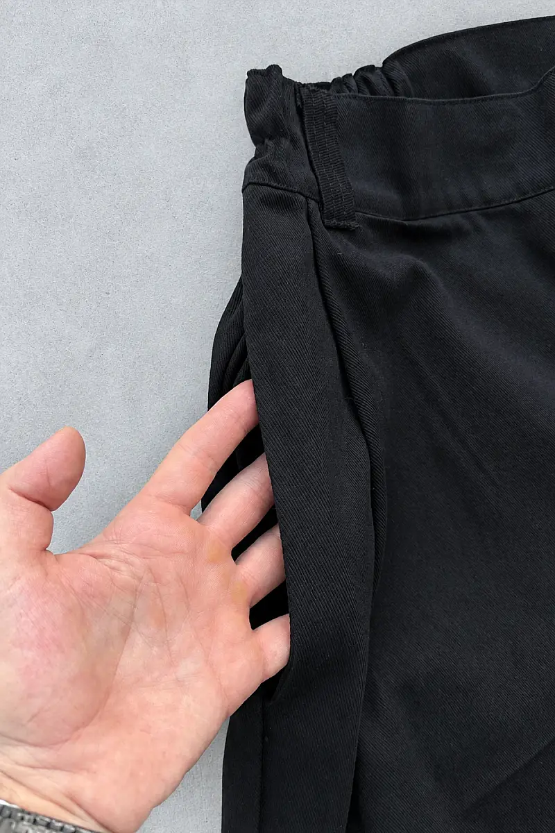 Siyah Fenna V1 Gabardin Pantolon - 6