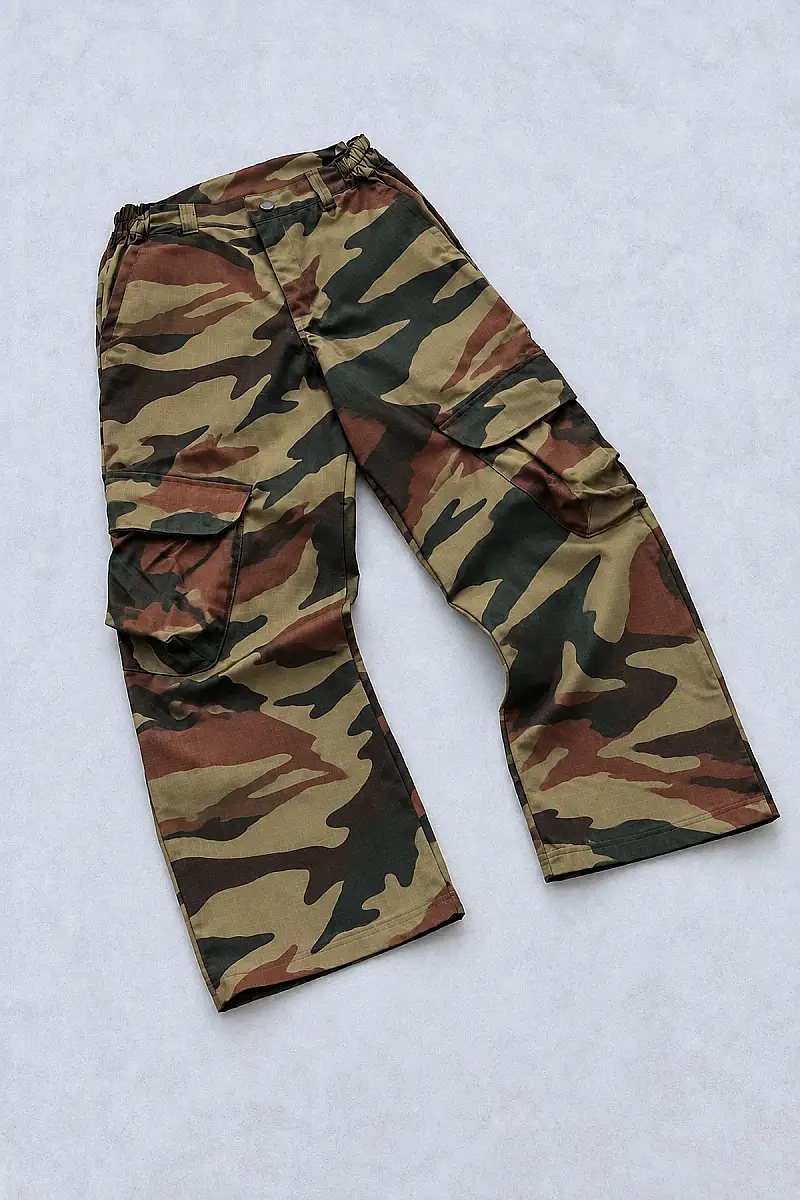 GHURB Canvas Kamuflaj Kargo Pantolon R4 - 2