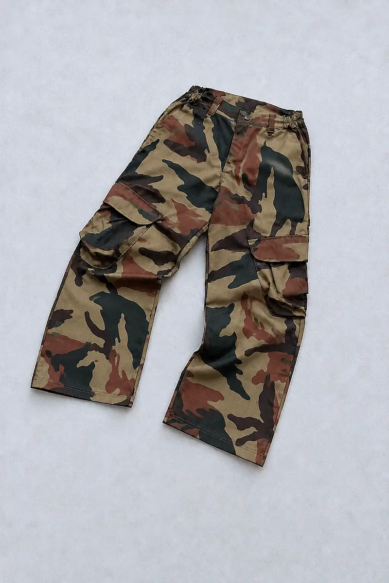 GHURB Canvas Kamuflaj Kargo Pantolon R4 - 4