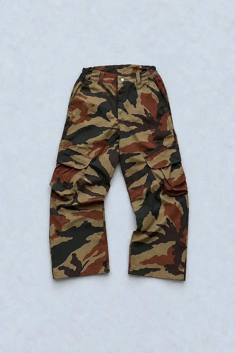 GHURB Canvas Kamuflaj Kargo Pantolon R4 - 1