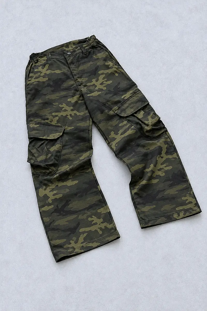 GHURB Canvas Kamuflaj Kargo Pantolon R5 - 2