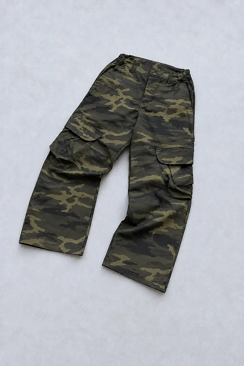 GHURB Canvas Kamuflaj Kargo Pantolon R5 - 4