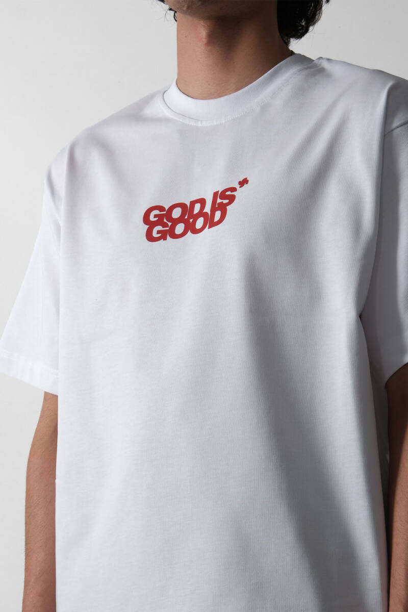 God is Good Heavyweight Oversize Tişört  - 5
