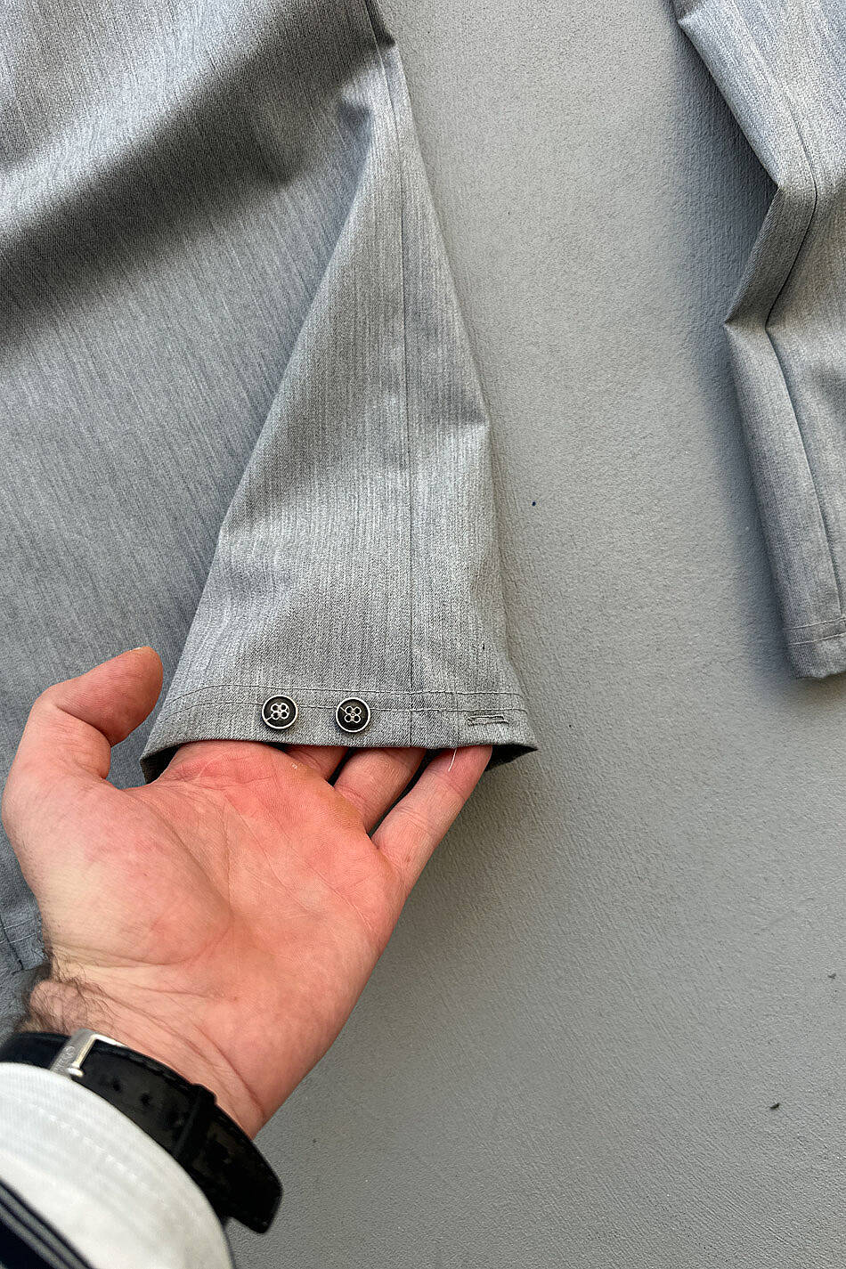Gri Fenna V2 Pileli Baggy Kumaş Pantolon · 10
