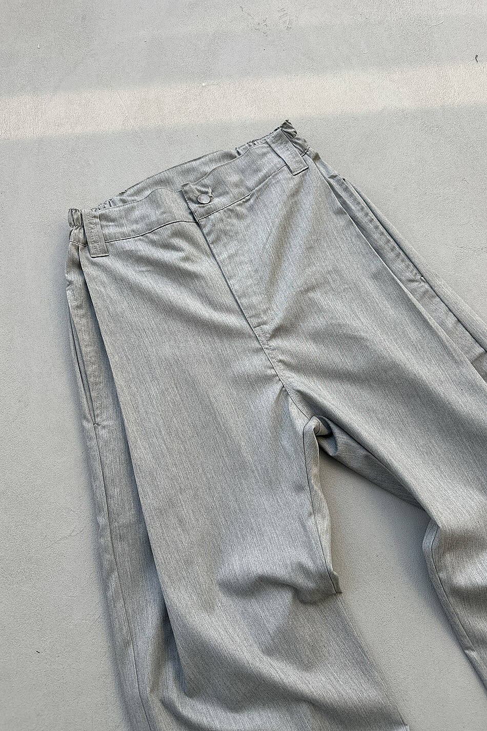 Gri Fenna V2 Pileli Baggy Kumaş Pantolon · 7