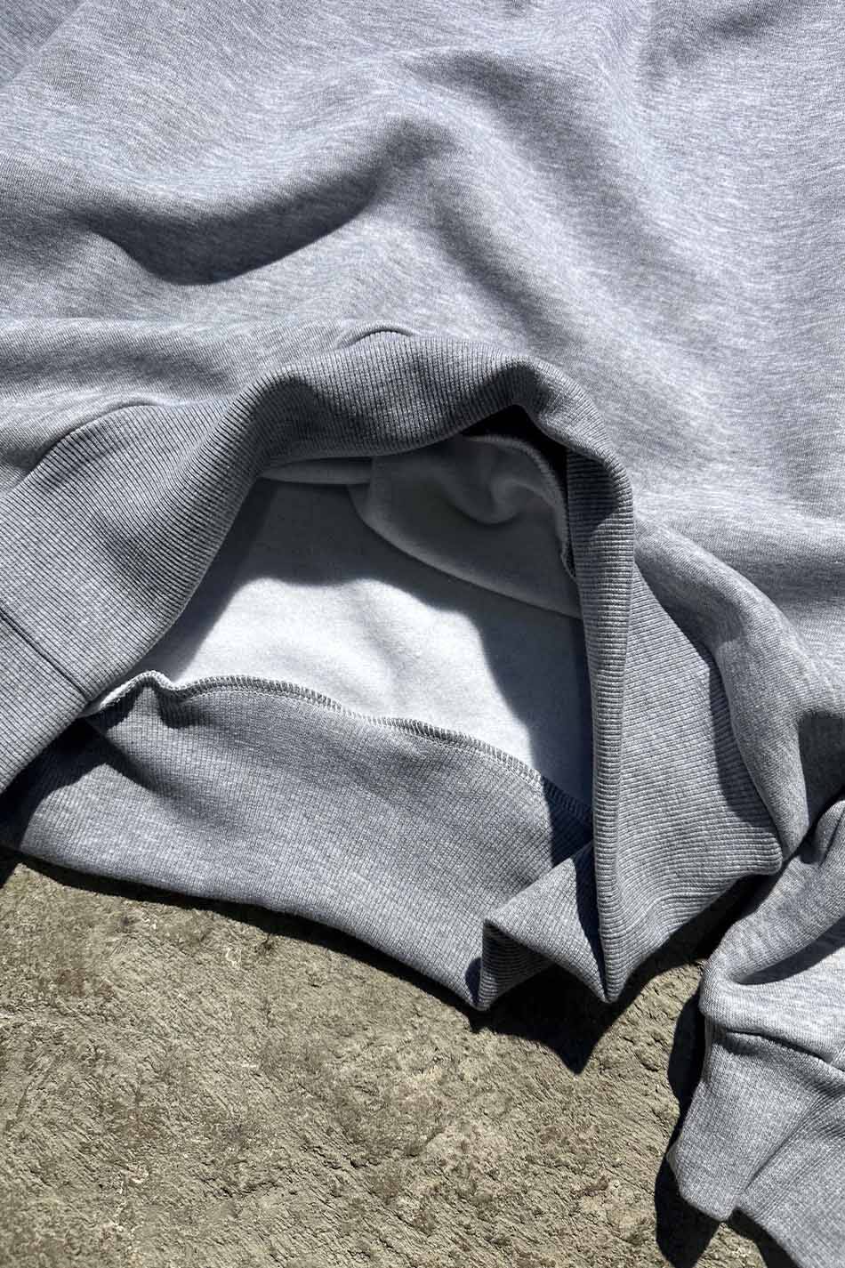 Gri Melanj Oversize Boxy Fit Sweatshirt - 3