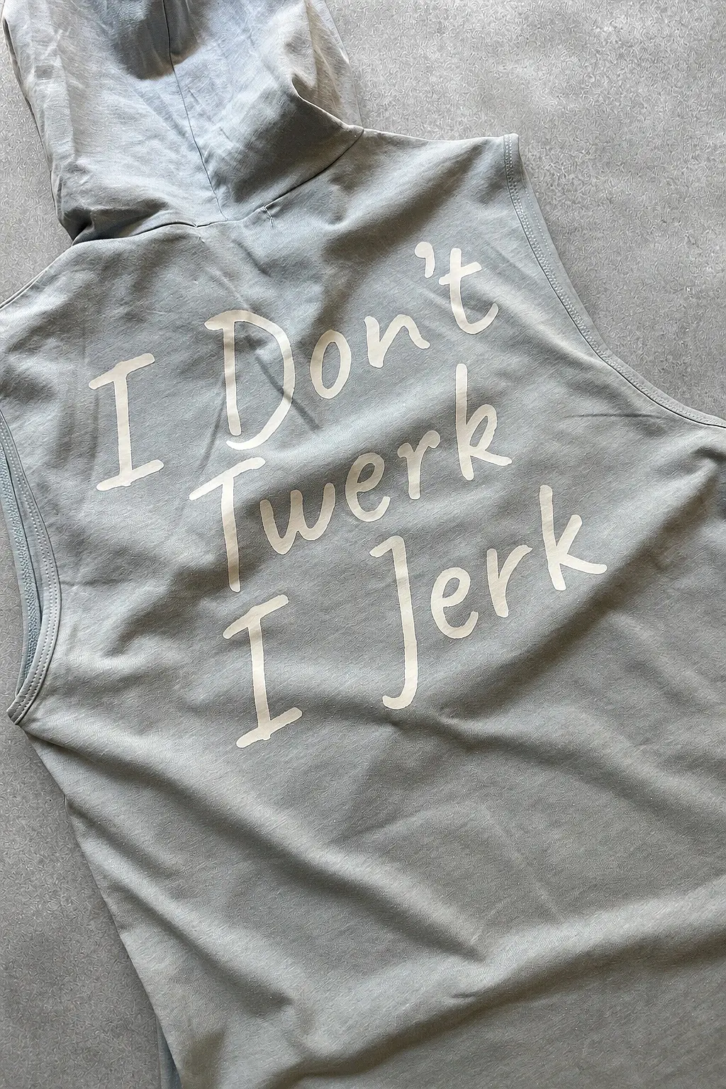 I Don’t Twerk I Jerk Açık Gri Kapüşonlu Sporcu Atlet - 2