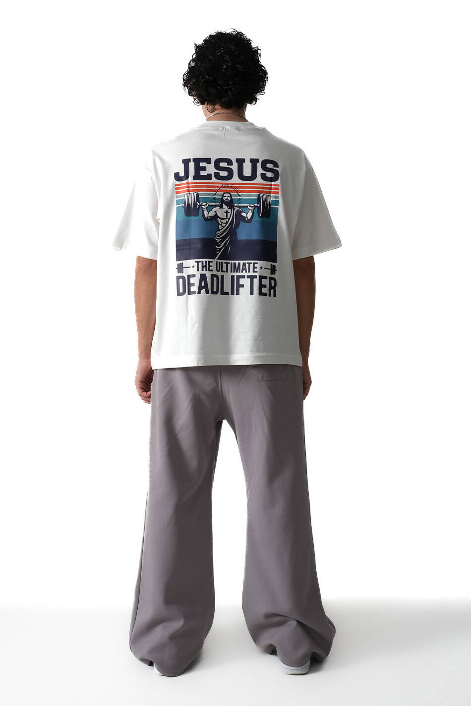 Jesus Baskılı Oversize Tişört (1)