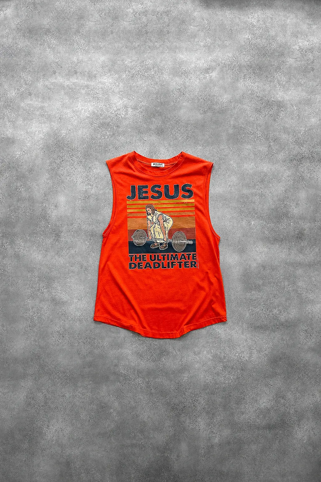 Jesus Deadlifter Kırmızı Sporcu Atlet - 1