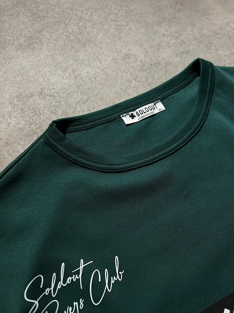 Jesus Raves Oversize Zümrüt Yeşili Tişört - 8