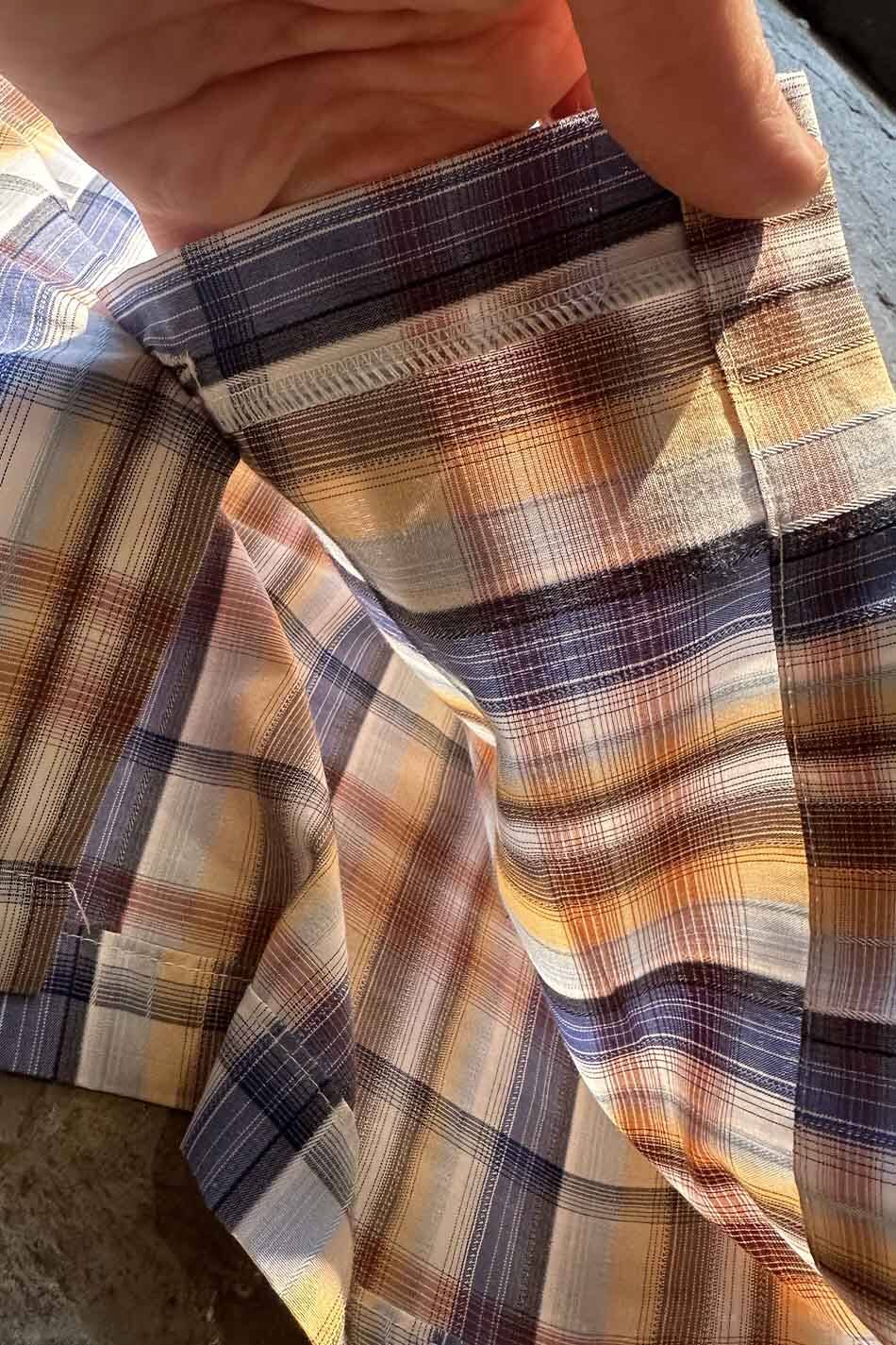 Karışık Renkli Çizgili - Ekose Oversize Gömlek - 4