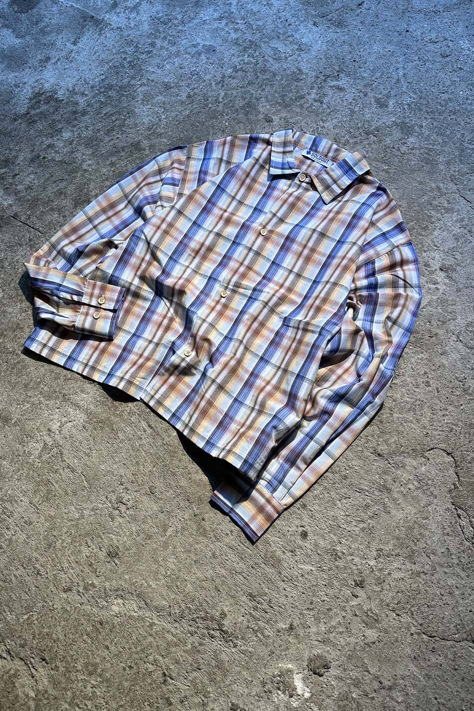 Karışık Renkli Çizgili - Ekose Oversize Gömlek · 3