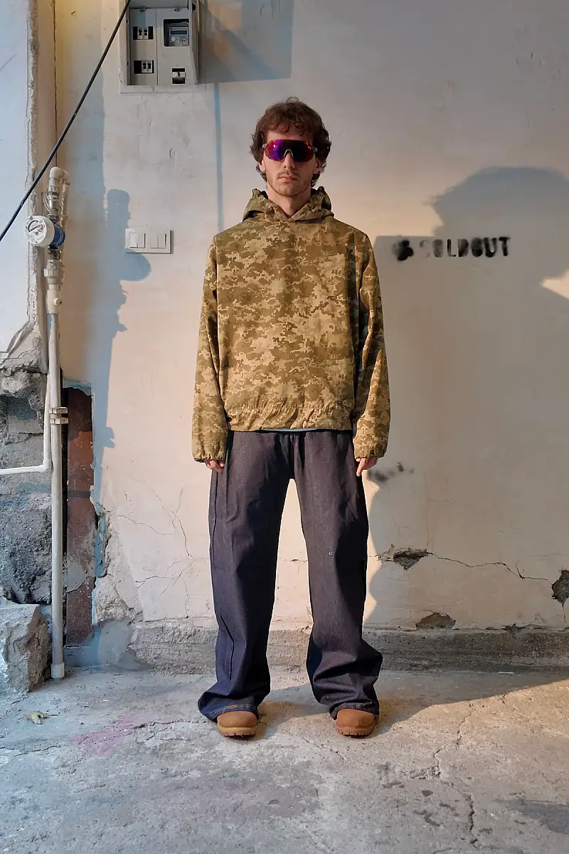 KHAFI Ripstop Kamuflaj Teknik Hoodie R1 - 14