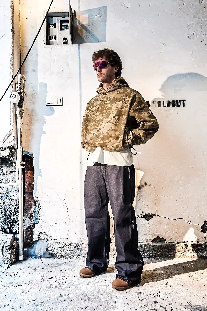 KHAFI Ripstop Kamuflaj Teknik Hoodie R1 - 17