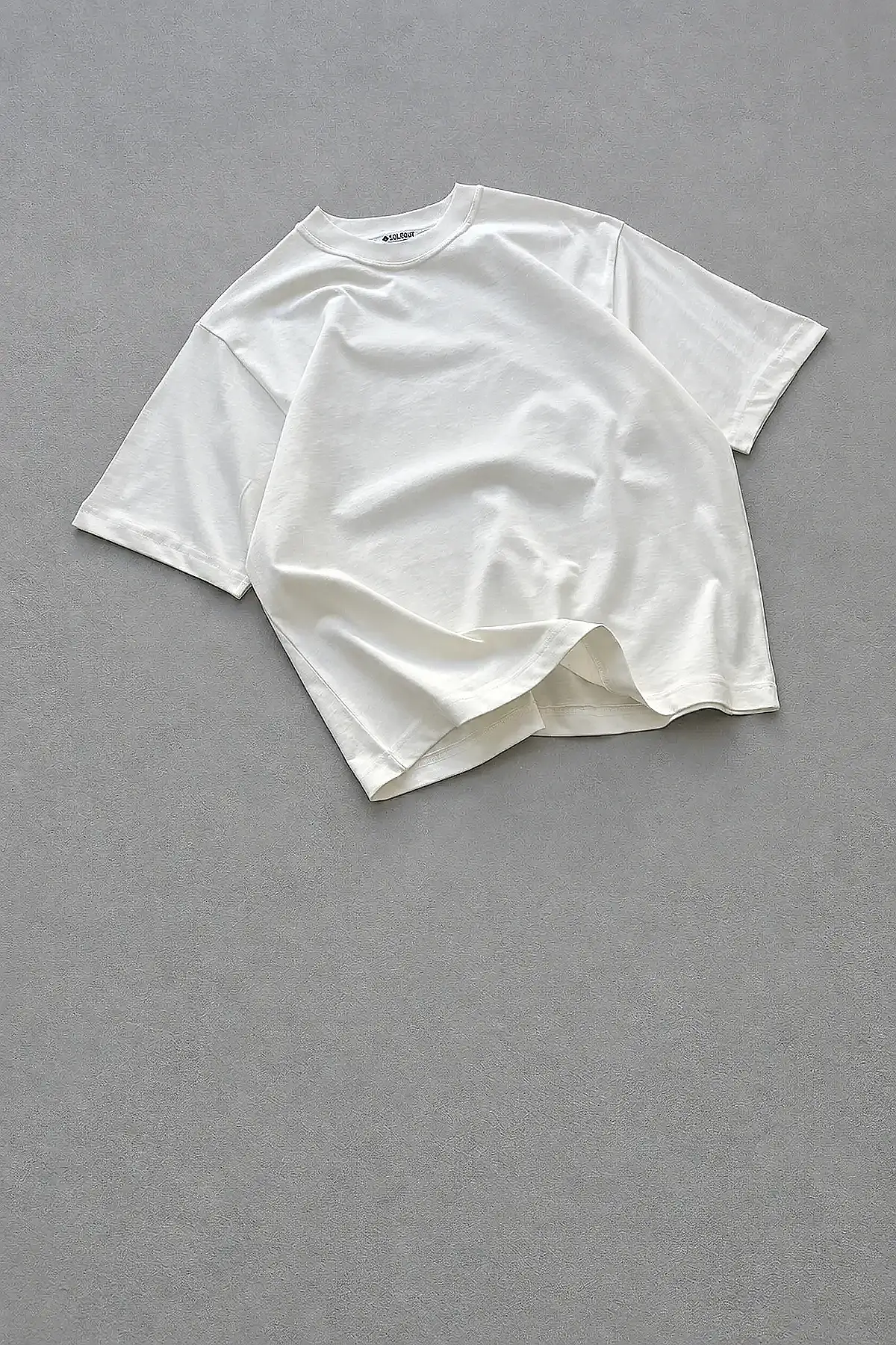 Kırık Beyaz Basic Tişört - 3
