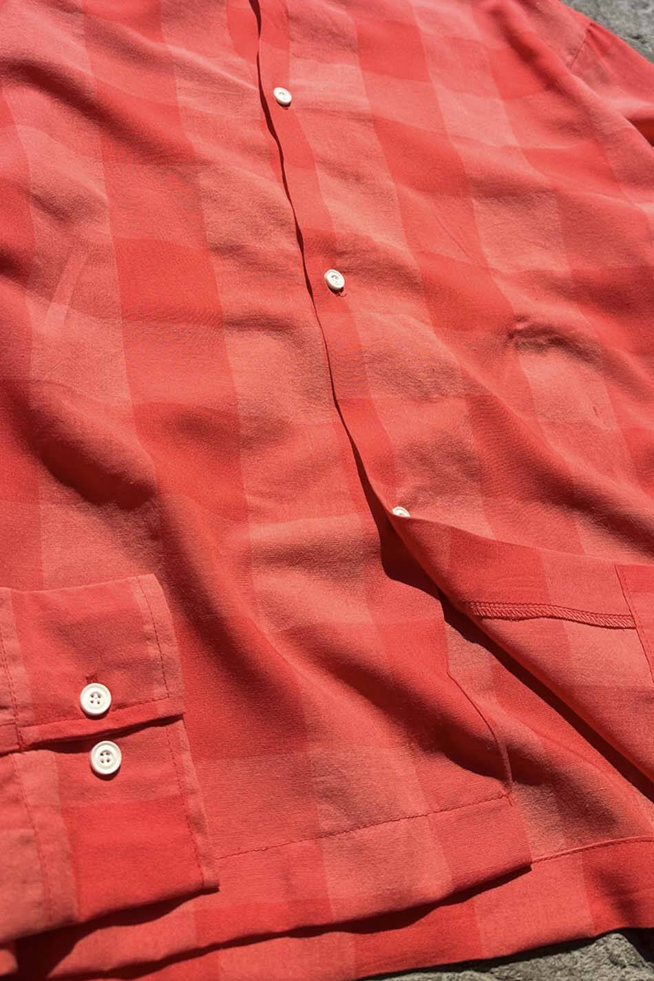Kırmızı Kare Desenli Oversize Gömlek · 10