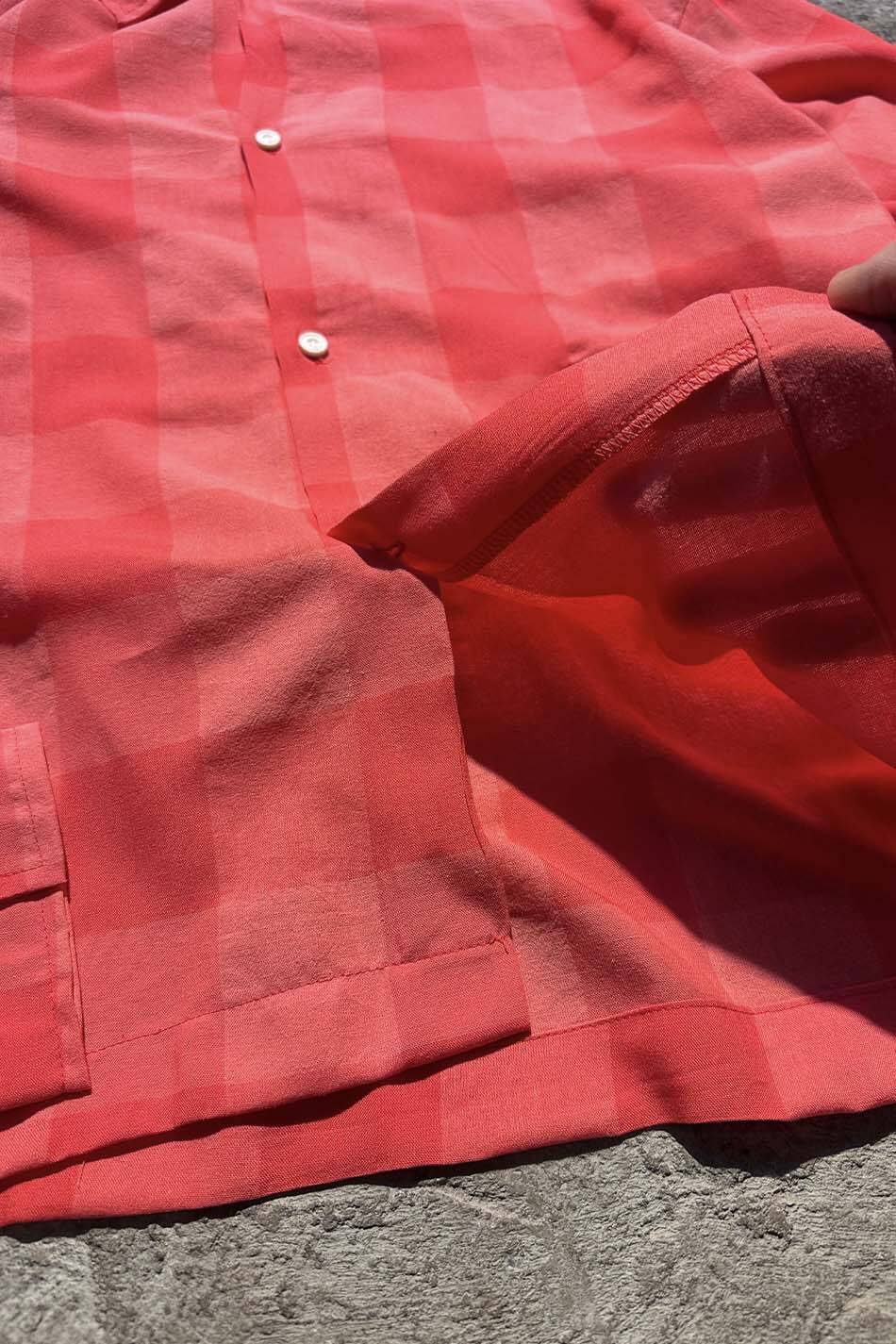 Kırmızı Kare Desenli Oversize Gömlek · 11